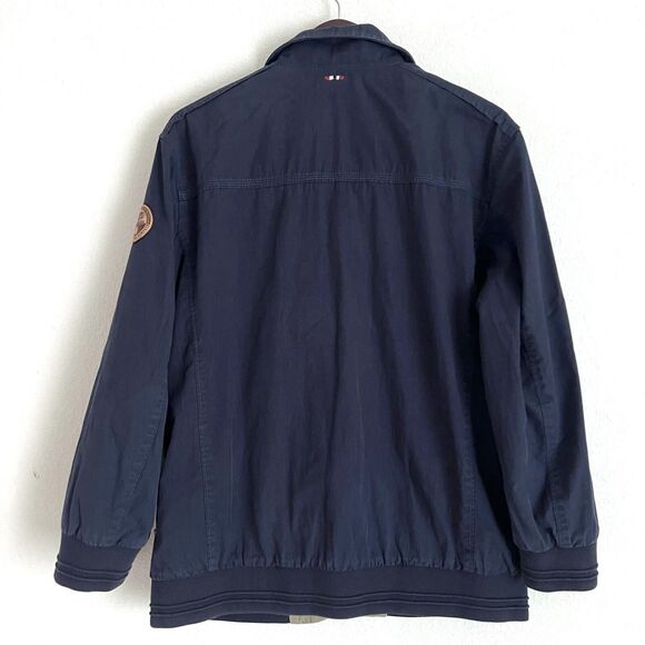 NAPAPIJRI MENS SLIM FIT BOMBER JACKET SIZE XL NAVY - Picture 2 of 7